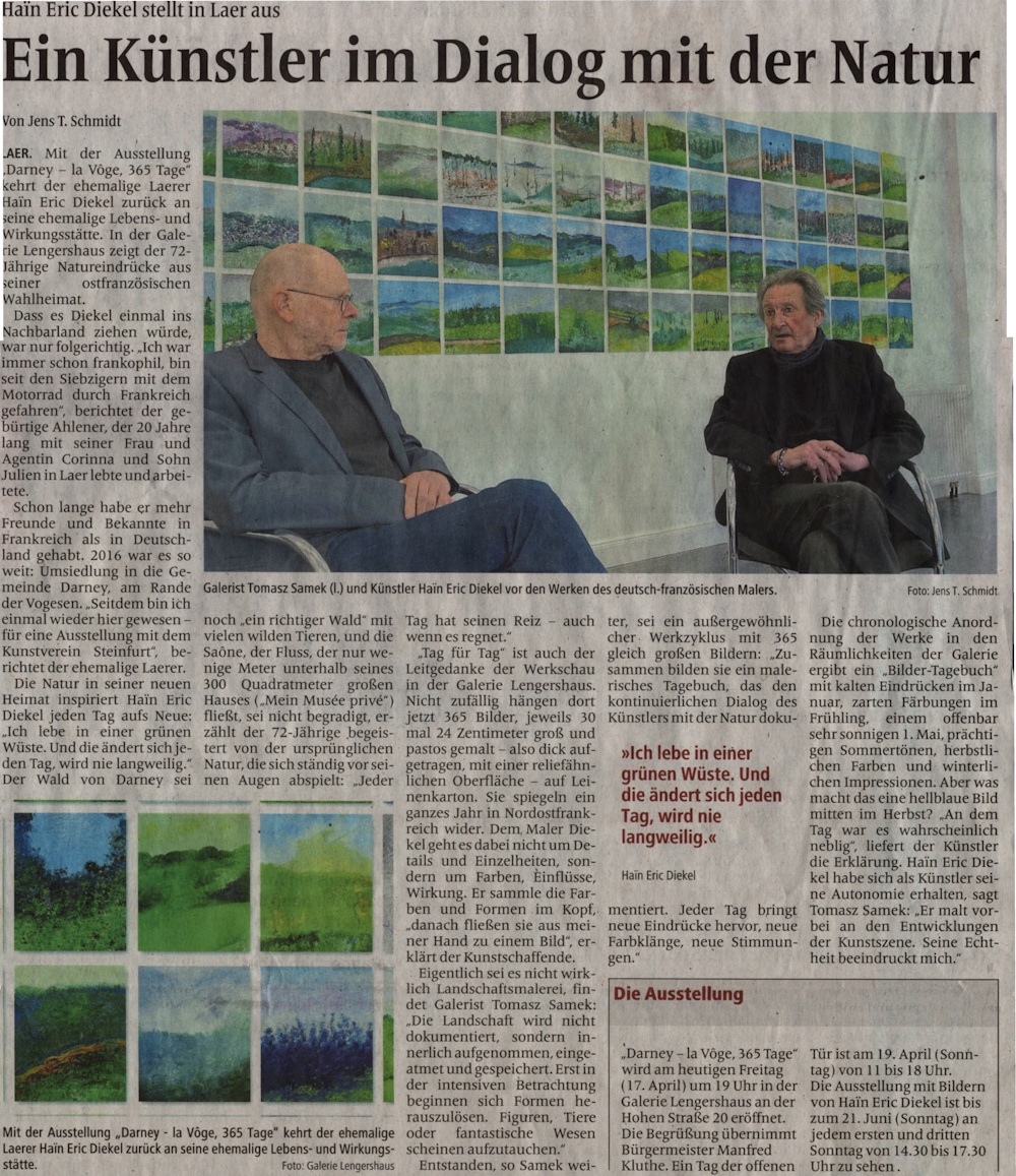 Zeitungsartikel Westfälischen Nachrivhten vom 17.04.2026